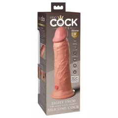   King Cock Elite 8 - realistický vibrátor s prísavkou - 20 cm - telová farba