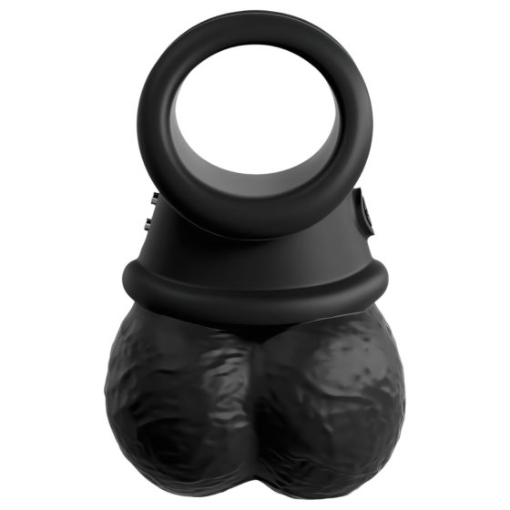 Královský Kok: Korunovačné Klenoty - vibračný krúžok na penis (čierny)