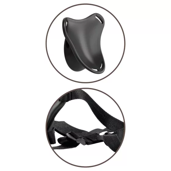 King Cock Elite - strap-on postroj pre začiatočníkov - čierny