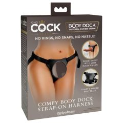   King Cock Elite Comfy Body Dock - pripevňovacie nohavice (hnedé)