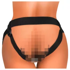   King Cock Elite Comfy - nasadzovací dildo s postrojom - tmavá telová farba