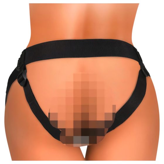 King Cock Elite Comfy - pripínací dildo s postrojom (tmavý prírodný)