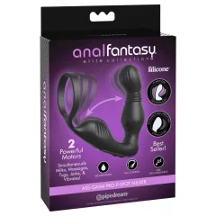   Anal Fantasy Elite - vibračný stimulátor prostaty s erekčným krúžkom - čierny