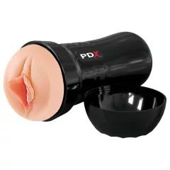   PDX - Wet Pussies Super Luscious Lips - realistická umelá vagína (telovej farby)