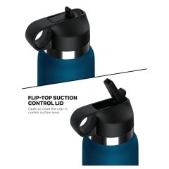   Fuck Flask Private Pleaser - masturbátor fľaša - umelá vagína - modrá/natúr