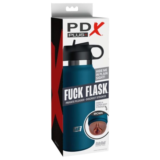 Fuck Flask - súkromný potešenie (modro-hnedá)
