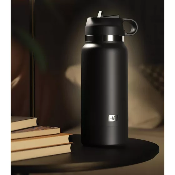 PDX - Fap Flask Thrill Seeker - masturbátor v fľaši (čierny)