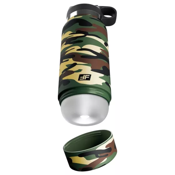 PDX - Fap Flask Happy Camper - masturbátor v fľaši (zeleno-čierny)