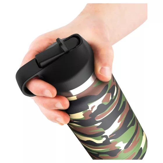 PDX - Fap Flask Happy Camper - masturbátor v fľaši (zeleno-čierny)