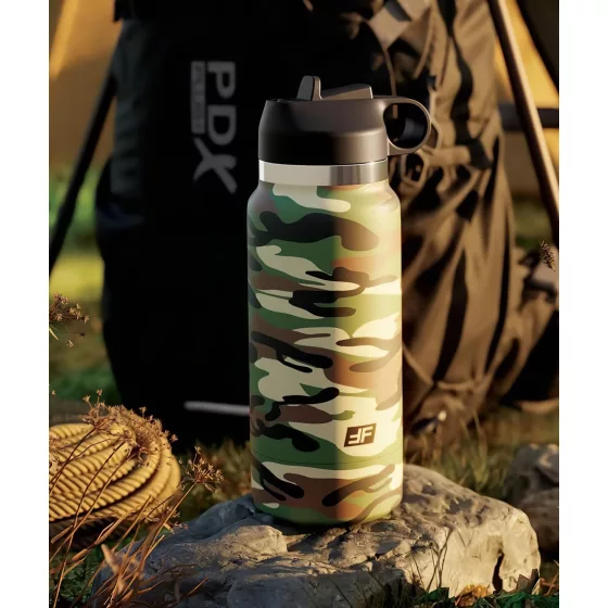 PDX - Fap Flask Happy Camper - masturbátor v fľaši (zeleno-čierny)