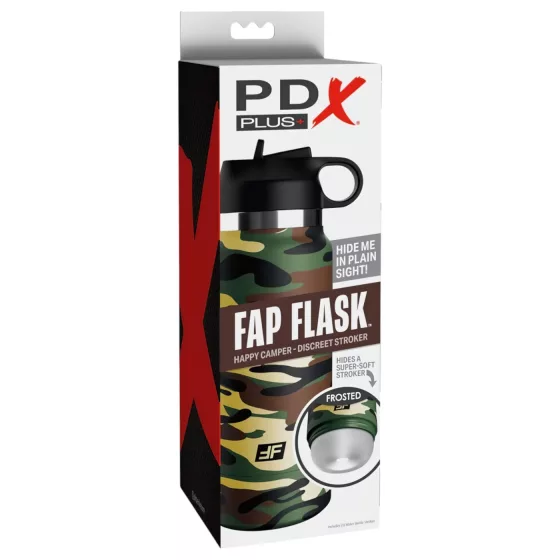 PDX - Fap Flask Happy Camper - masturbátor v fľaši (zeleno-čierny)