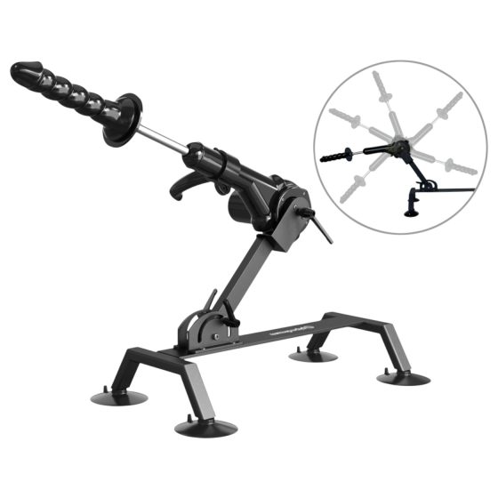 Fetish Body Dock Pro - sex stroj (čierny)