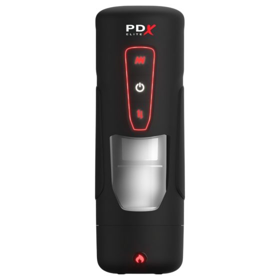 PDX Elite Milk Me Hotter - hrejivý masturbátor (čierny)