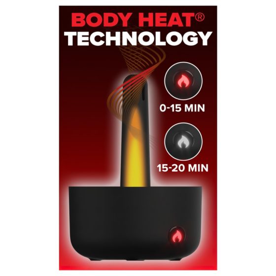 PDX Elite Milk Me Hotter - hrejivý masturbátor (čierny)