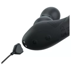   Pipedream Anal Fantasy Ass-Gasm - rotačný análny vibrátor s hlavicou a s erekčným krúžkom (čierny)
