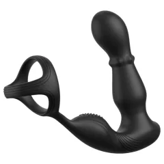   Pipedream Anal Fantasy Ass-Gasm - rotačný análny vibrátor s hlavicou a s erekčným krúžkom (čierny)