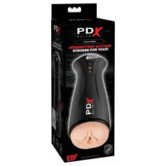 PDX Elite - masturbátor so saním a vibráciami - čierny