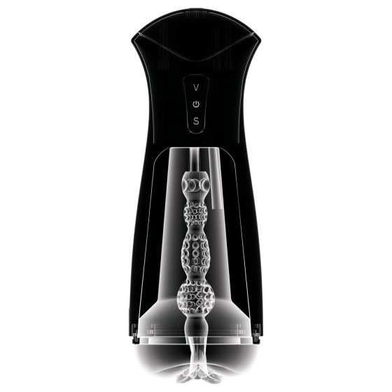 PDX Elite - masturbátor so saním a vibráciami - čierny