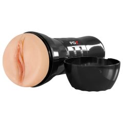   PDX Extreme Wet Pussy - élethű punci maszturbátor - XXL (fekete)