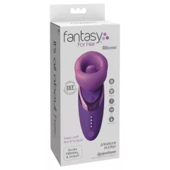   Fantasy For Her - vibrátor s funkciou lízania a sania - fialový