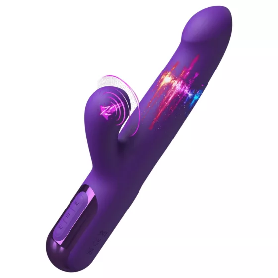 Fantasy For Her - 2v1 prirážací vibrátor a stimulátor klitorisu (fialový)