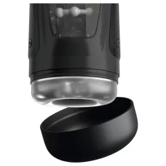   PDX Elite Moto-Bator Pro - automatický masturbátor s výhrevom a perlami - čierny