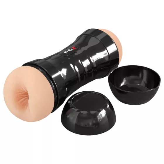 PDX Wet Pussies - realistický vagína a anál masturbátor - telová farba