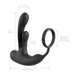   Anal Fantasy Ass-Gasm IntiMotion - análny a prostatický vibrátor (čierny)