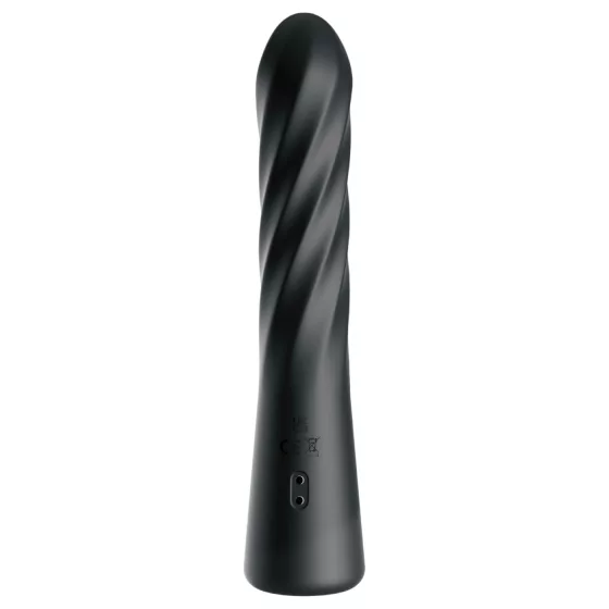 Anal Fantasy Twist Ecstasy - rotačno-tlačiaci análny vibrátor (čierny)