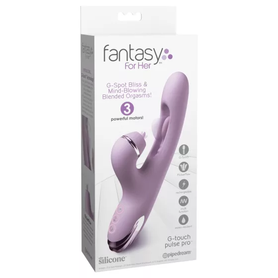 Fantasy For Her G-Touch Pulse Pro - vibrátor s ramenom na klitoris (fialový)
