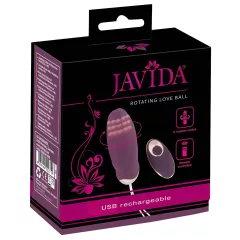   Javida - nositeľné rádiové, rotačné vibračné vajíčko s korálkami (fialové)