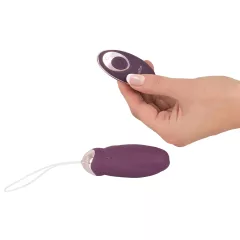   Javida - nositeľné rádiové, rotačné vibračné vajíčko s korálkami (fialové)