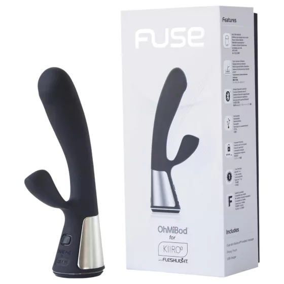 / Fleshlight OhMiBod Kiiroo - vibrátor s klitorisovým ramienkom ovládaný aplikáciou (čierny)