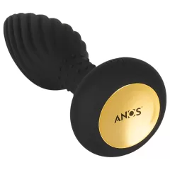 ANOS - análny vibrátor s rotujúcimi korálkami - čierny