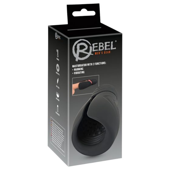 Rebel - akumulátorový vodotesný vibrátor (čierny)