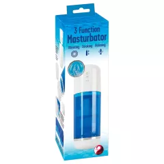   You2Toys - automatický masturbátor s rotáciou a tlakom - modro-biely
