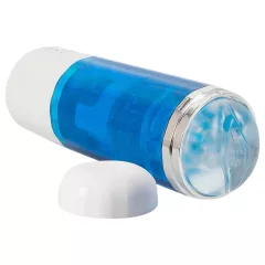   You2Toys - automatický masturbátor s rotáciou a tlakom - modro-biely