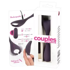   Couples Choice - vibrátor pre páry - 2 motory - dobíjací, fialový