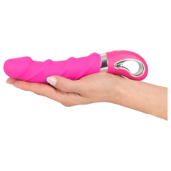SMILE Soft - akumulátorový, vyhrievací vibrátor (ružový)