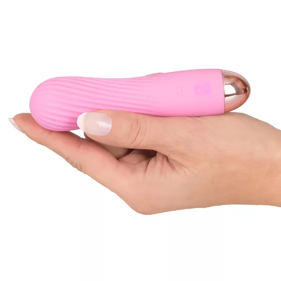 Cuties Mini - vibrátor pre ženy - vodotesný, nabíjateľný - ružový