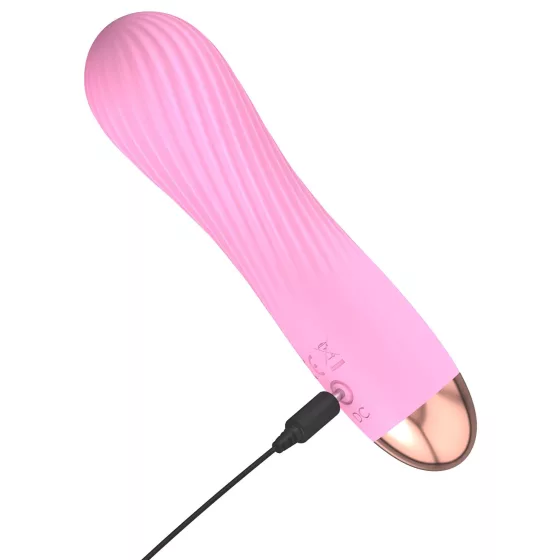 Cuties Mini - vibrátor pre ženy - vodotesný, nabíjateľný - ružový