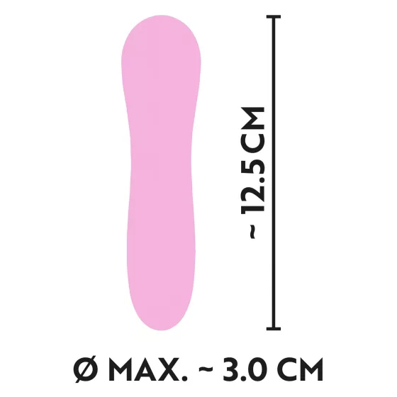 Cuties Mini - vibrátor pre ženy - vodotesný, nabíjateľný - ružový