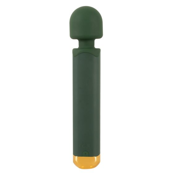 Emerald Love Wand - dobíjací, vodotesný masážny vibrátor (zelený)