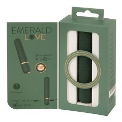 Emerald Love - dobíjací, vodotesný vibrátor (zelený)