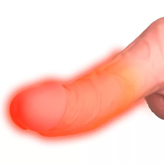King Cock Plus 6,5 - realistický vibrátor s semenníkmi - telová farba