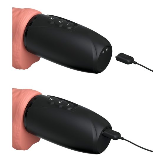 King Cock Plus 6,5 - realistický vibrátor vajcia - prírodná farba