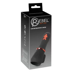   Rebel - vibračný stimulátor penisu s 2 motormi - čierny - nabíjateľný