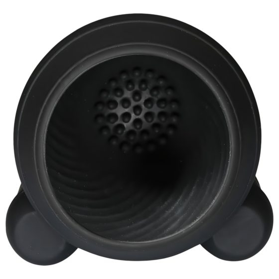 Rebel - vibračný stimulátor penisu s 2 motormi - čierny - nabíjateľný