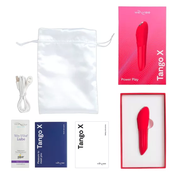 We-Vibe Tango X - vibrátor na klitoris - dobíjací, vodotesný - koralový