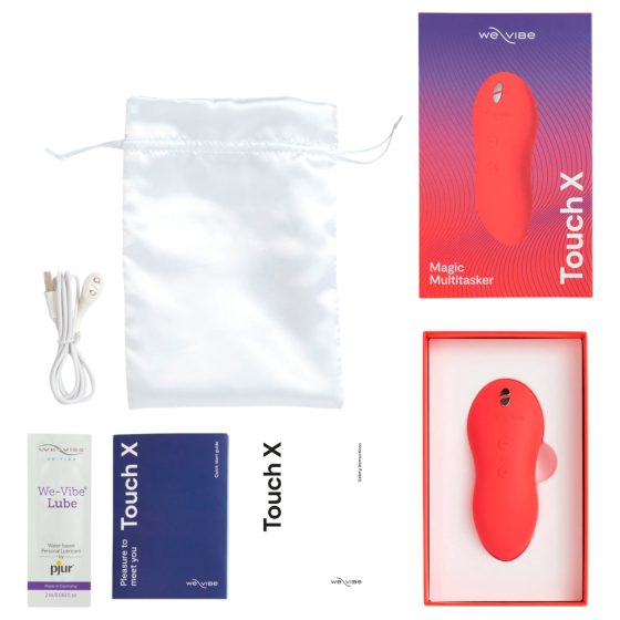 We-Vibe Touch X - nabíjací, vodotesný klitoriálny vibrátor (korálová)